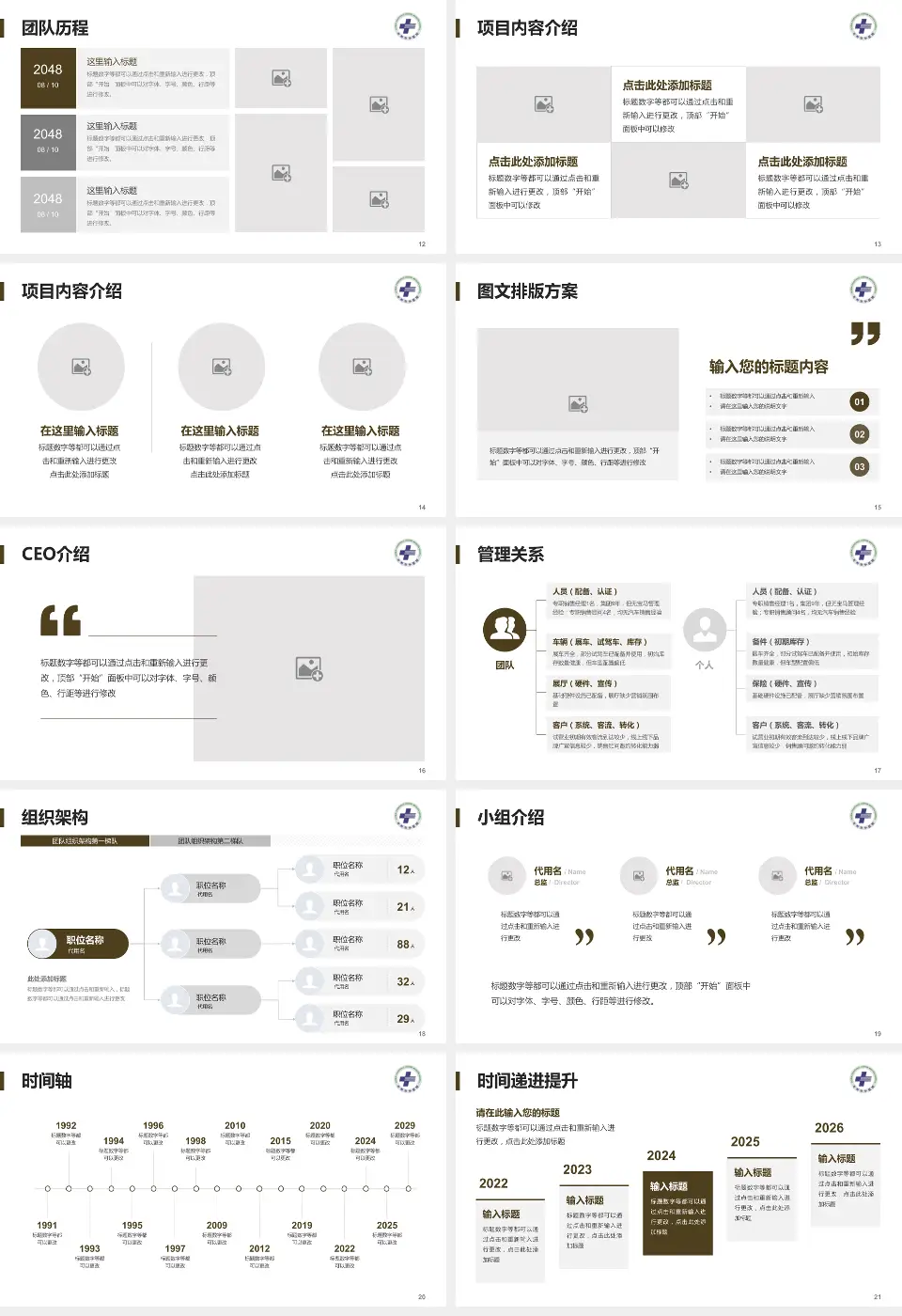 台州市中医院医院管理报告PPT模板16:9格式幻灯片预览图3