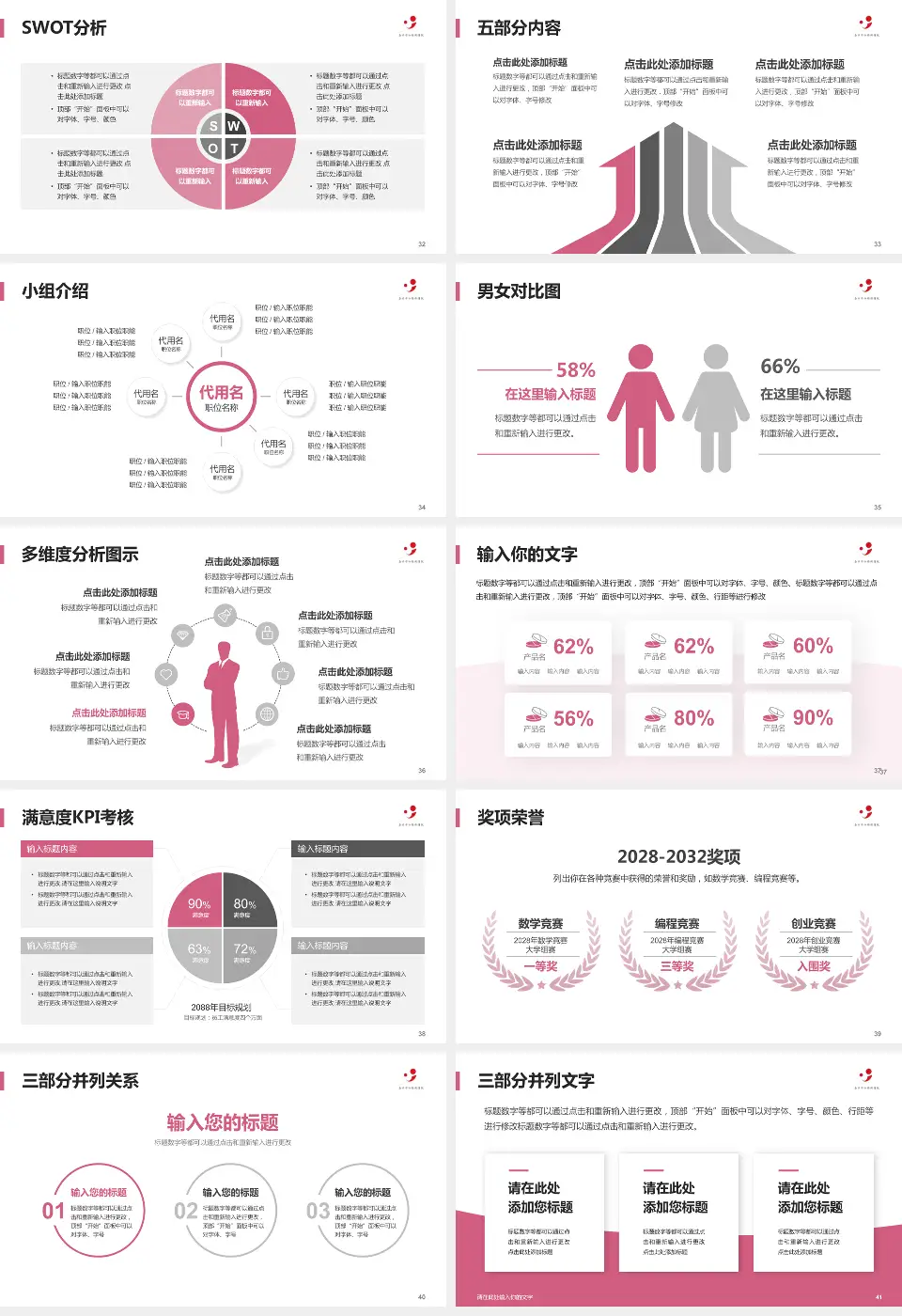 嘉兴市妇幼保健院医疗行业比赛专用PPT模板16:9格式幻灯片预览图5