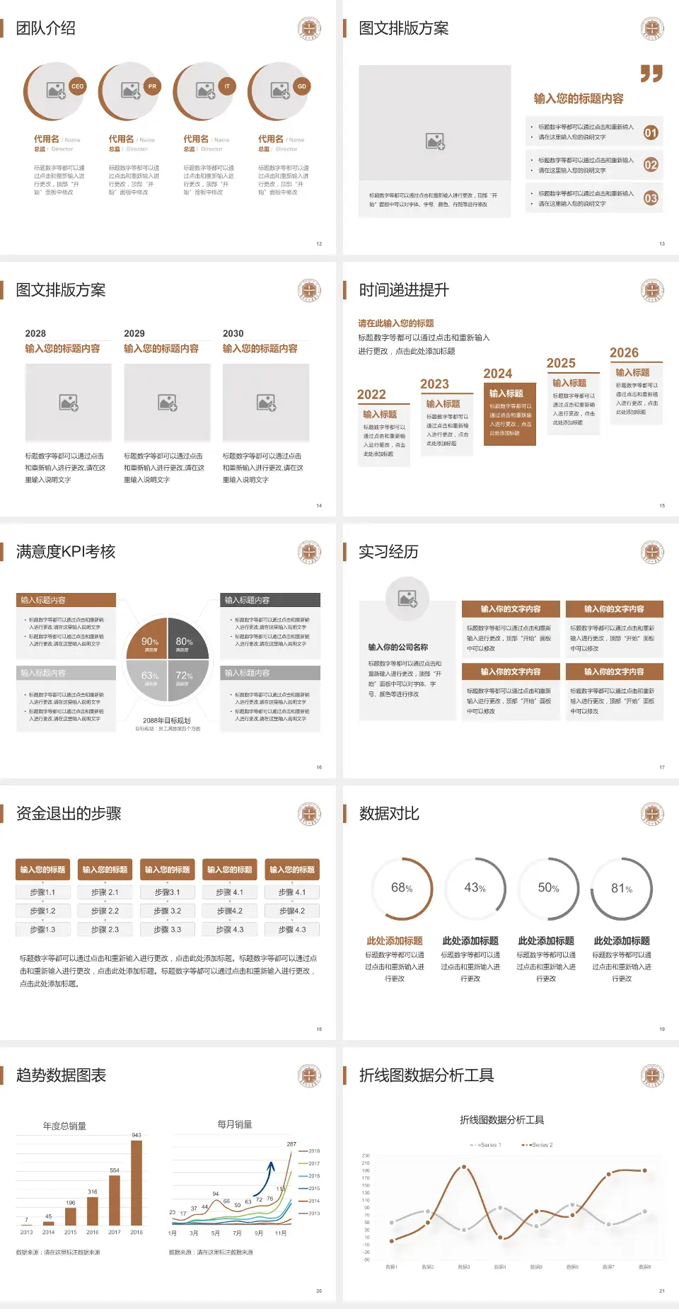 嘉兴市中医医院培训与教育PPT模板4:3格式幻灯片预览图3