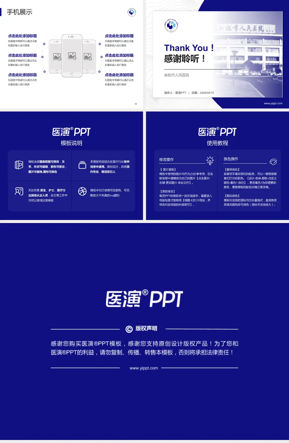 余姚市人民医院医院管理报告PPT模板4:3格式幻灯片预览图7