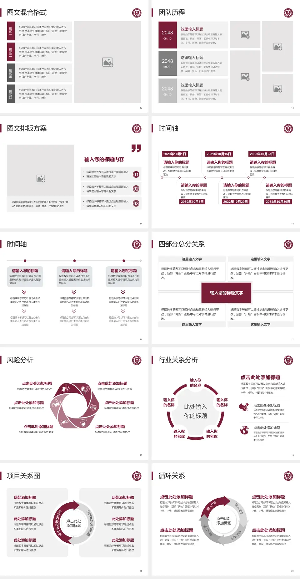丽水市中心医院项目申请与汇报PPT模板4:3格式幻灯片预览图3