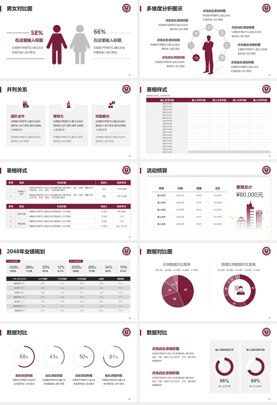 丽水市中心医院财务与预算报告PPT模板16:9格式幻灯片预览图3