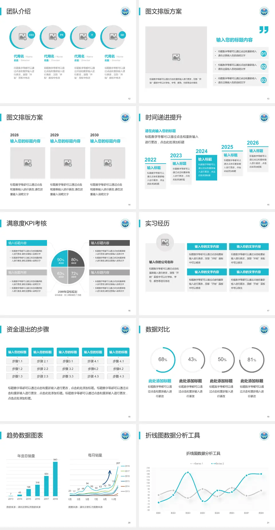 嘉兴市第二医院培训与教育PPT模板4:3格式幻灯片预览图3