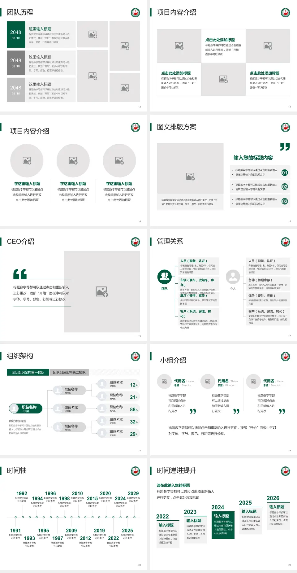 绵竹市中医医院医院管理报告PPT模板4:3格式幻灯片预览图3