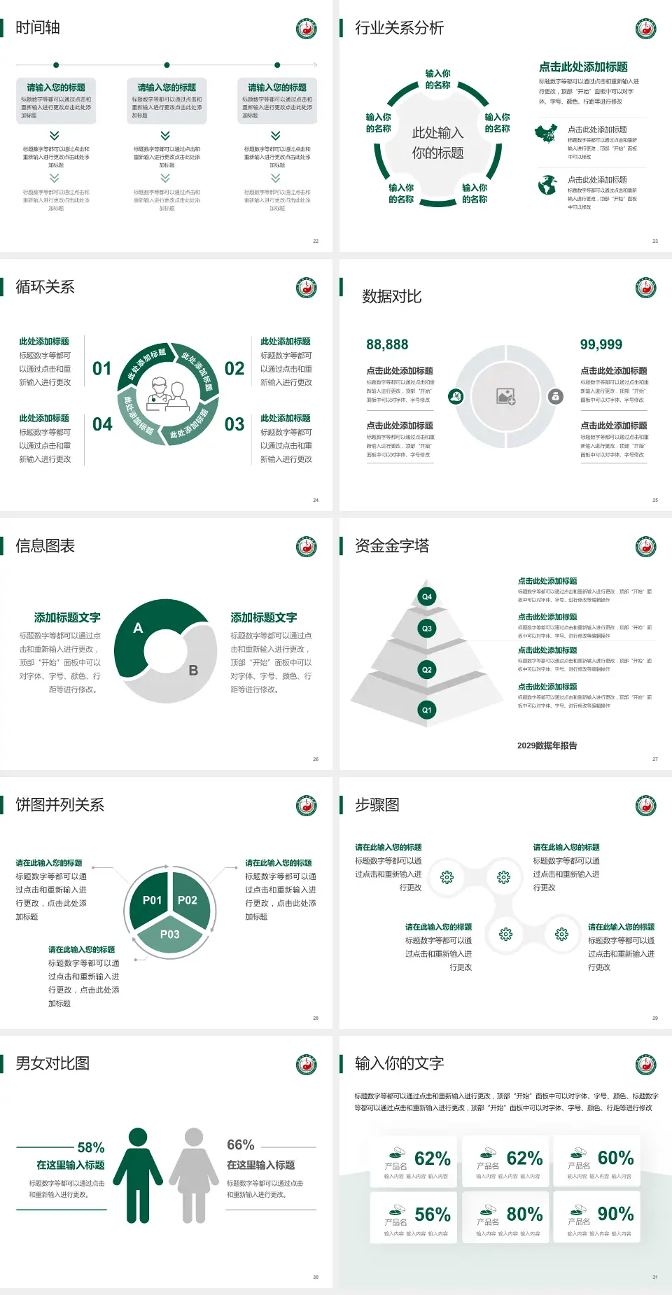 绵竹市中医医院医院管理报告PPT模板4:3格式幻灯片预览图4