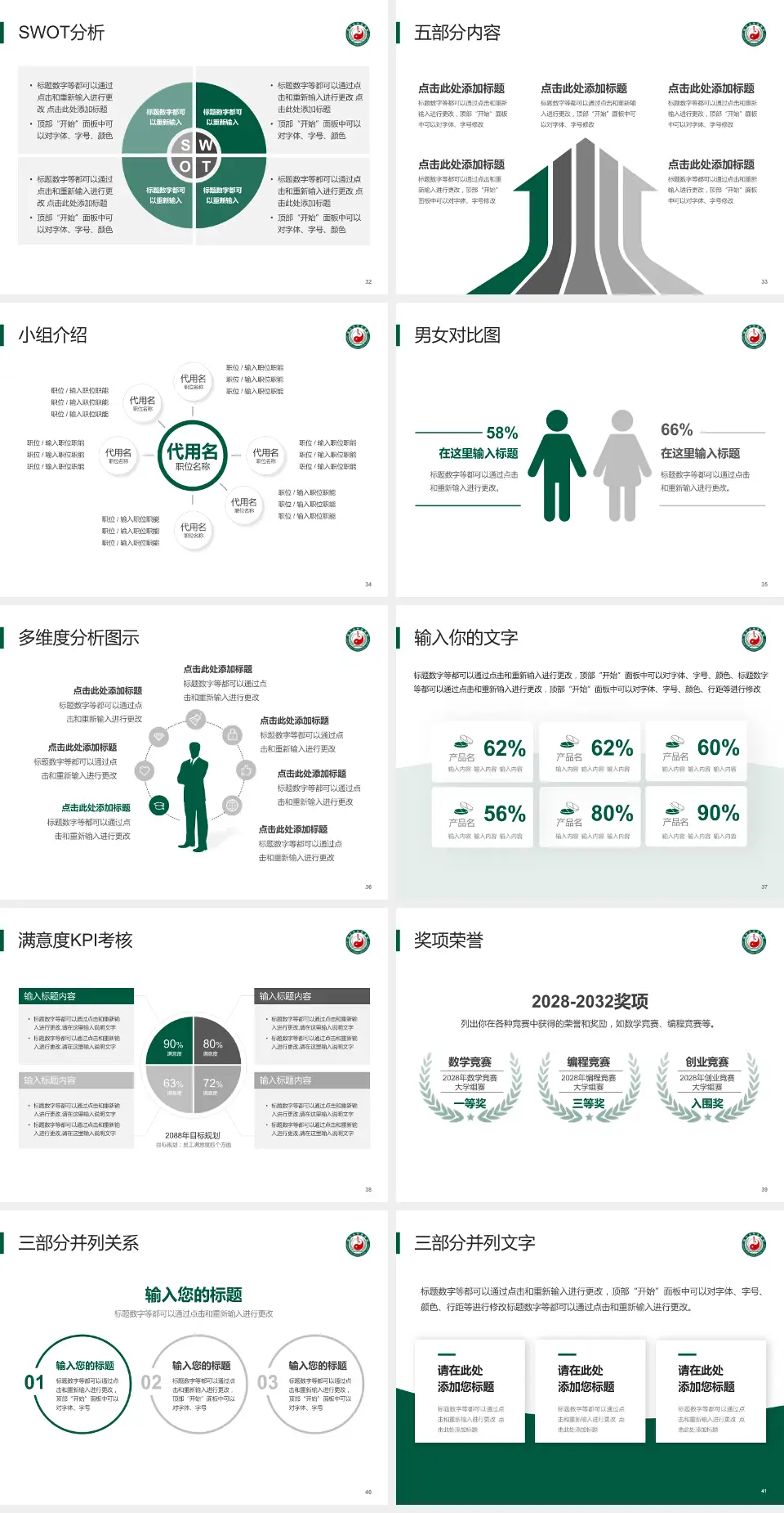 绵竹市中医医院医疗行业比赛专用PPT模板4:3格式幻灯片预览图5