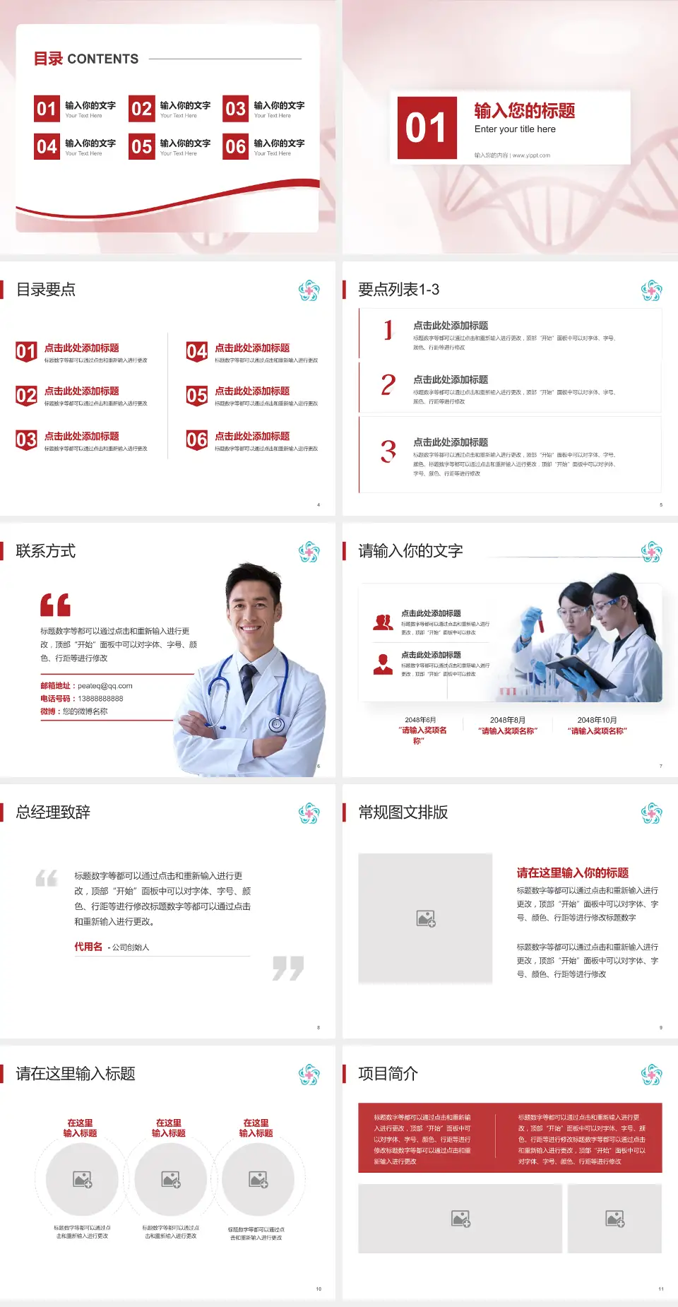 成都中医药大学附属医院项目申请与汇报PPT模板4:3格式幻灯片预览图2