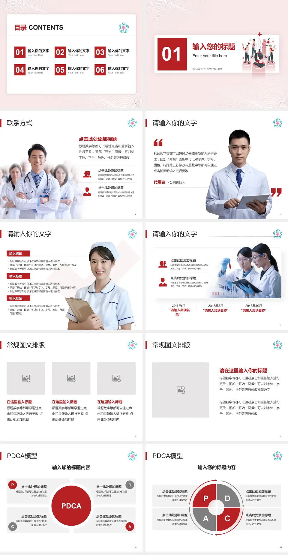 成都中医药大学附属医院品管圈PDCA演示专用PPT模板4:3格式幻灯片预览图2