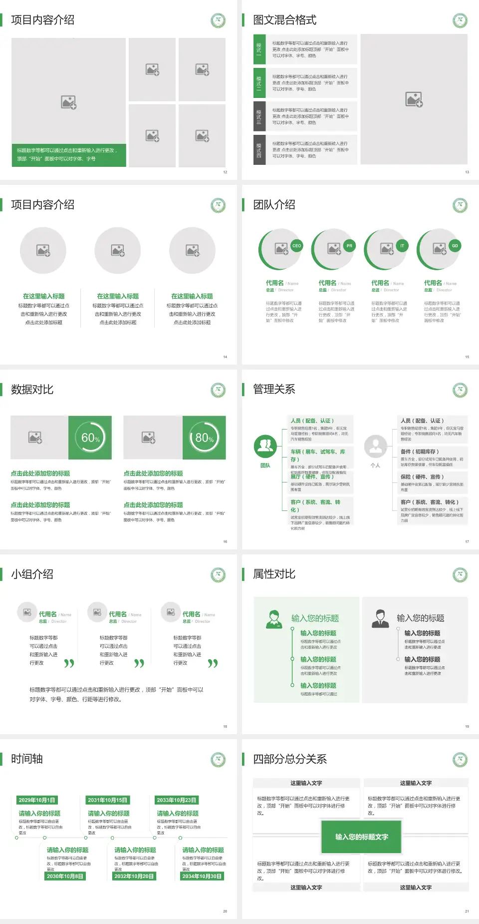 成都市新都区第二人民医院科室介绍与推广PPT模板4:3格式幻灯片预览图3