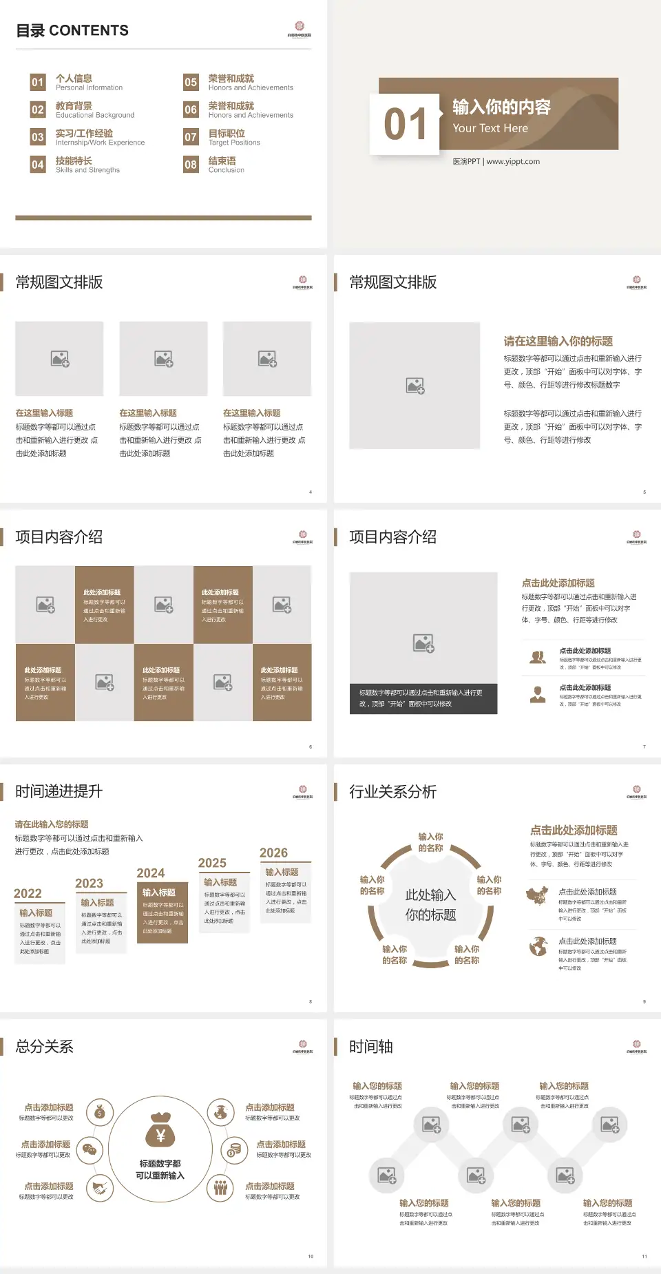 自贡市中医医院财务与预算报告PPT模板4:3格式幻灯片预览图2