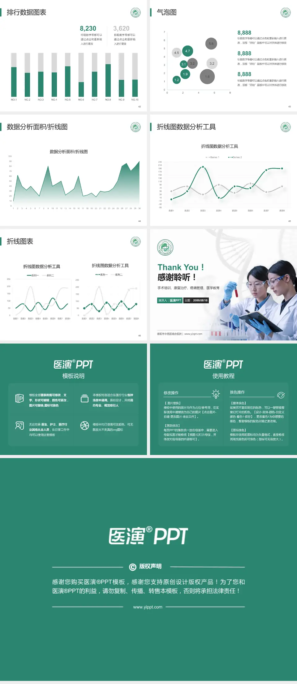 德阳市中西医结合医院科研成果展示PPT模板4:3格式幻灯片预览图6