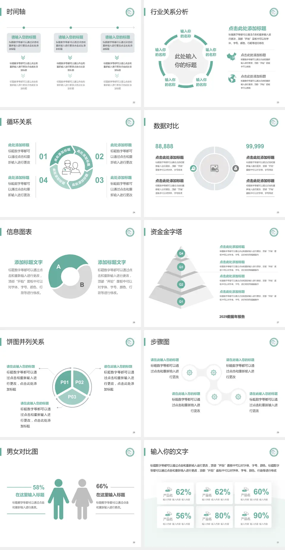 广汉市妇幼保健院医院管理报告PPT模板4:3格式幻灯片预览图4