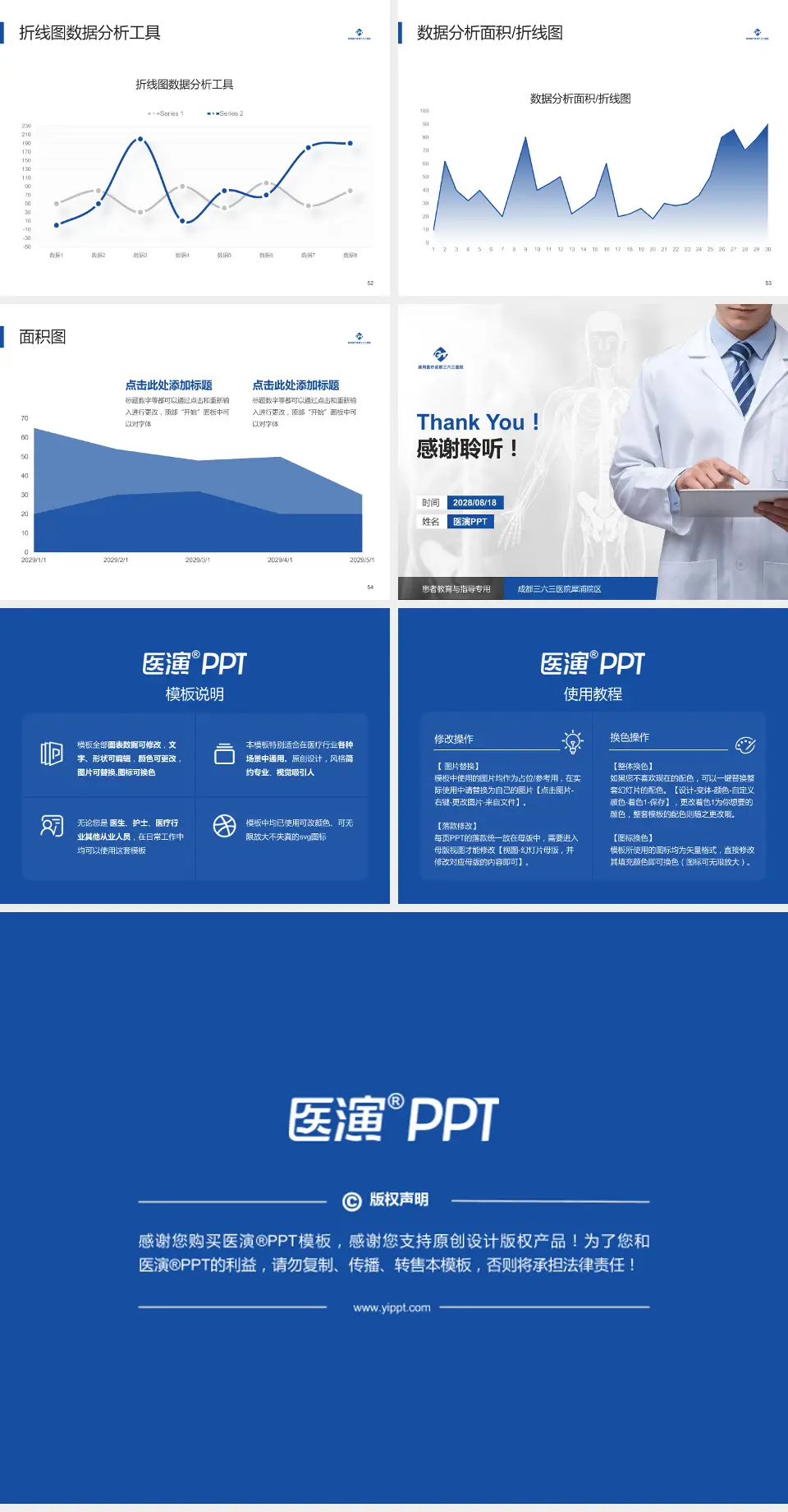 成都三六三医院犀浦院区患者教育与指导PPT模板4:3格式幻灯片预览图7