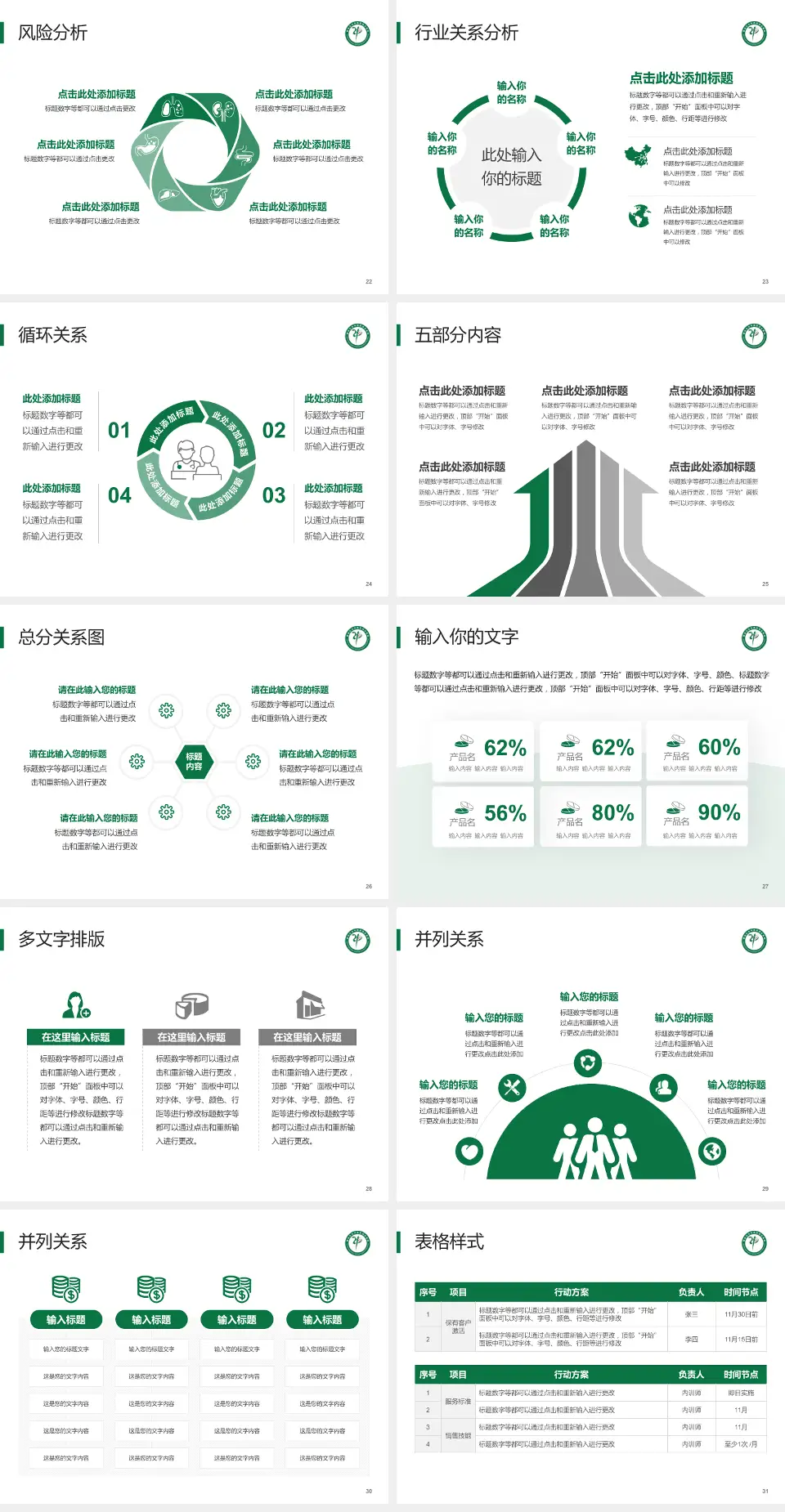 攀枝花学院附属医院科室介绍与推广PPT模板4:3格式幻灯片预览图4