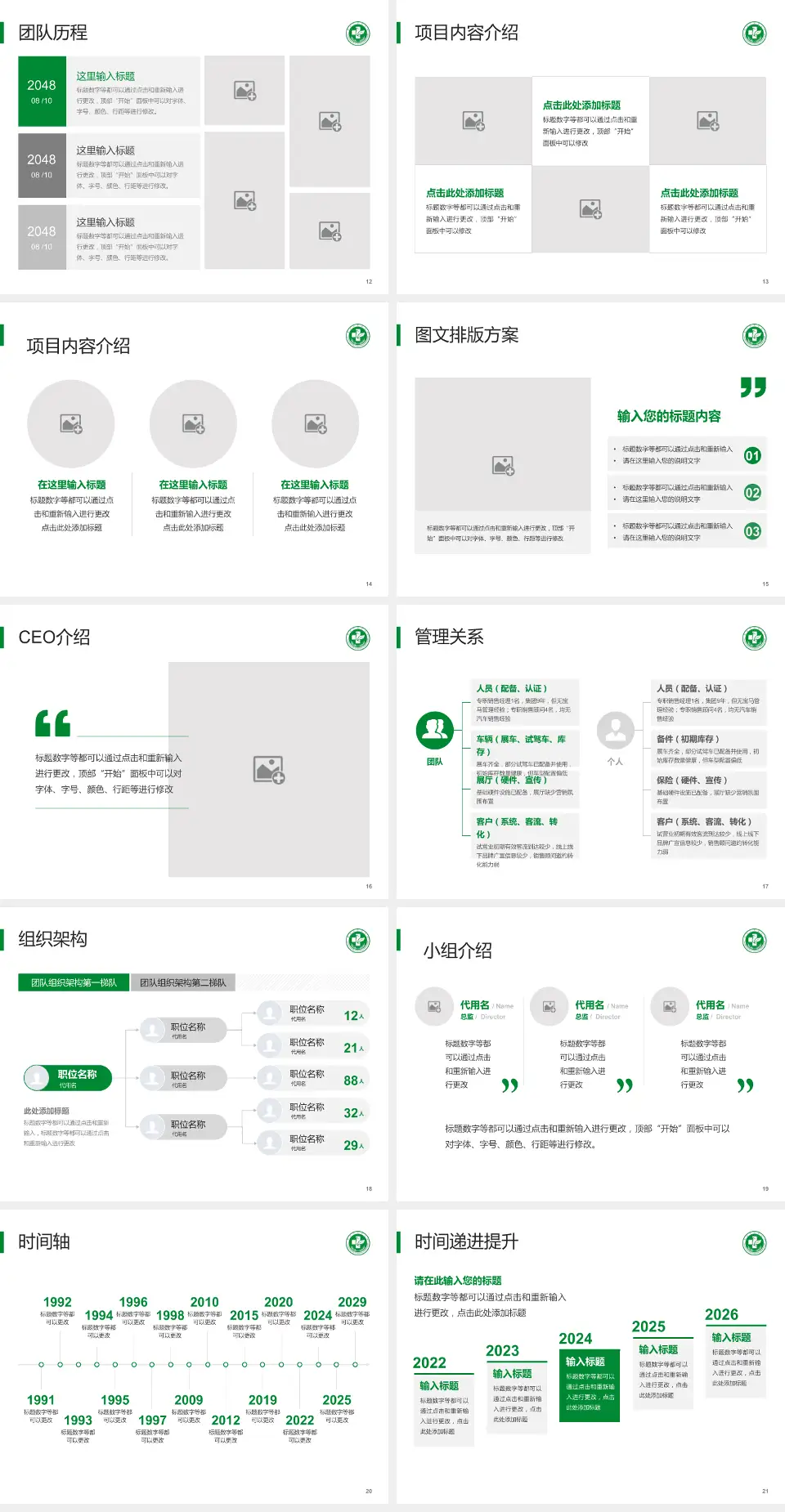 彭州市中医医院南大街院区医院管理报告PPT模板4:3格式幻灯片预览图3