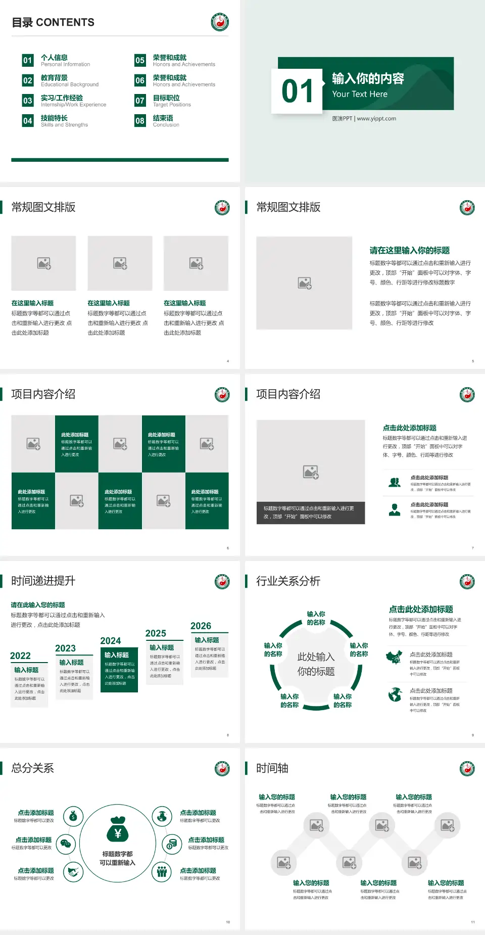 绵竹市中医医院财务与预算报告PPT模板4:3格式幻灯片预览图2