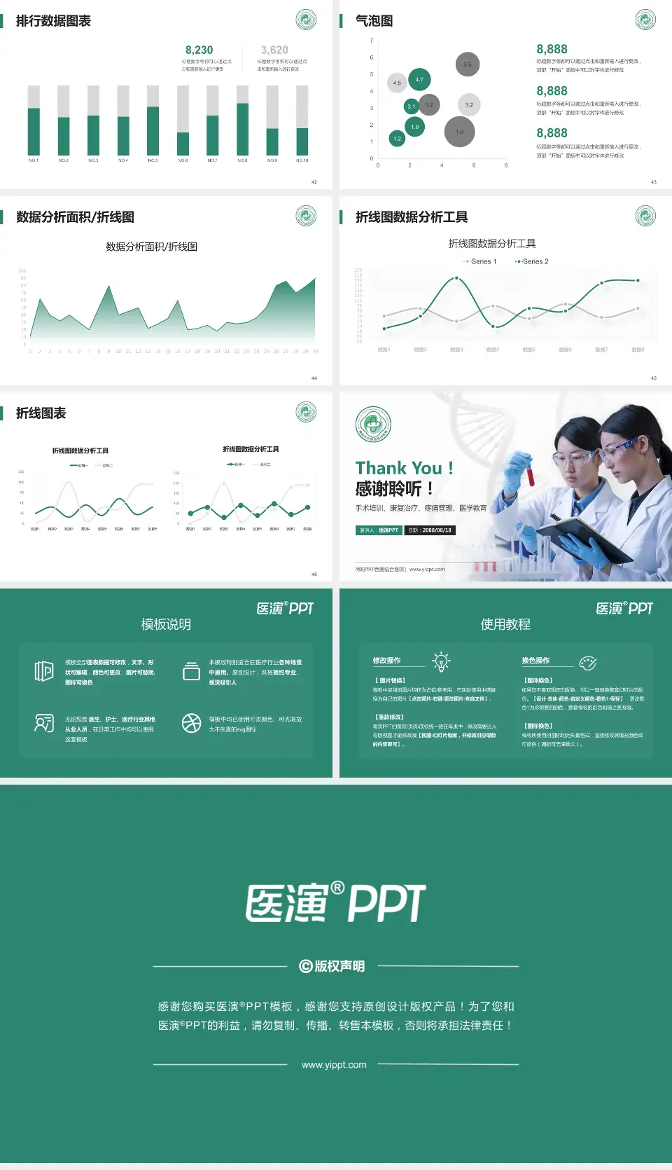 德阳市中西医结合医院科研成果展示PPT模板16:9格式幻灯片预览图6