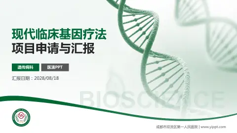 成都市双流区第一人民医院项目申请与汇报PPT模板