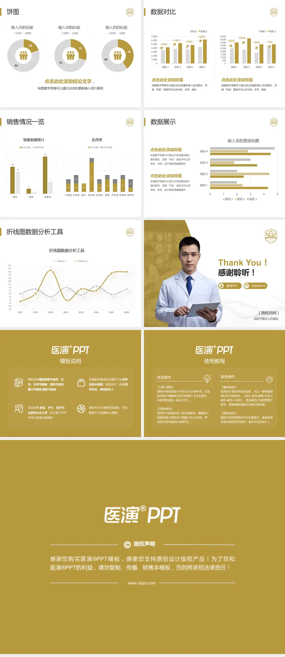 成都市第五人民医院病例分享与讨论PPT模板4:3格式幻灯片预览图4