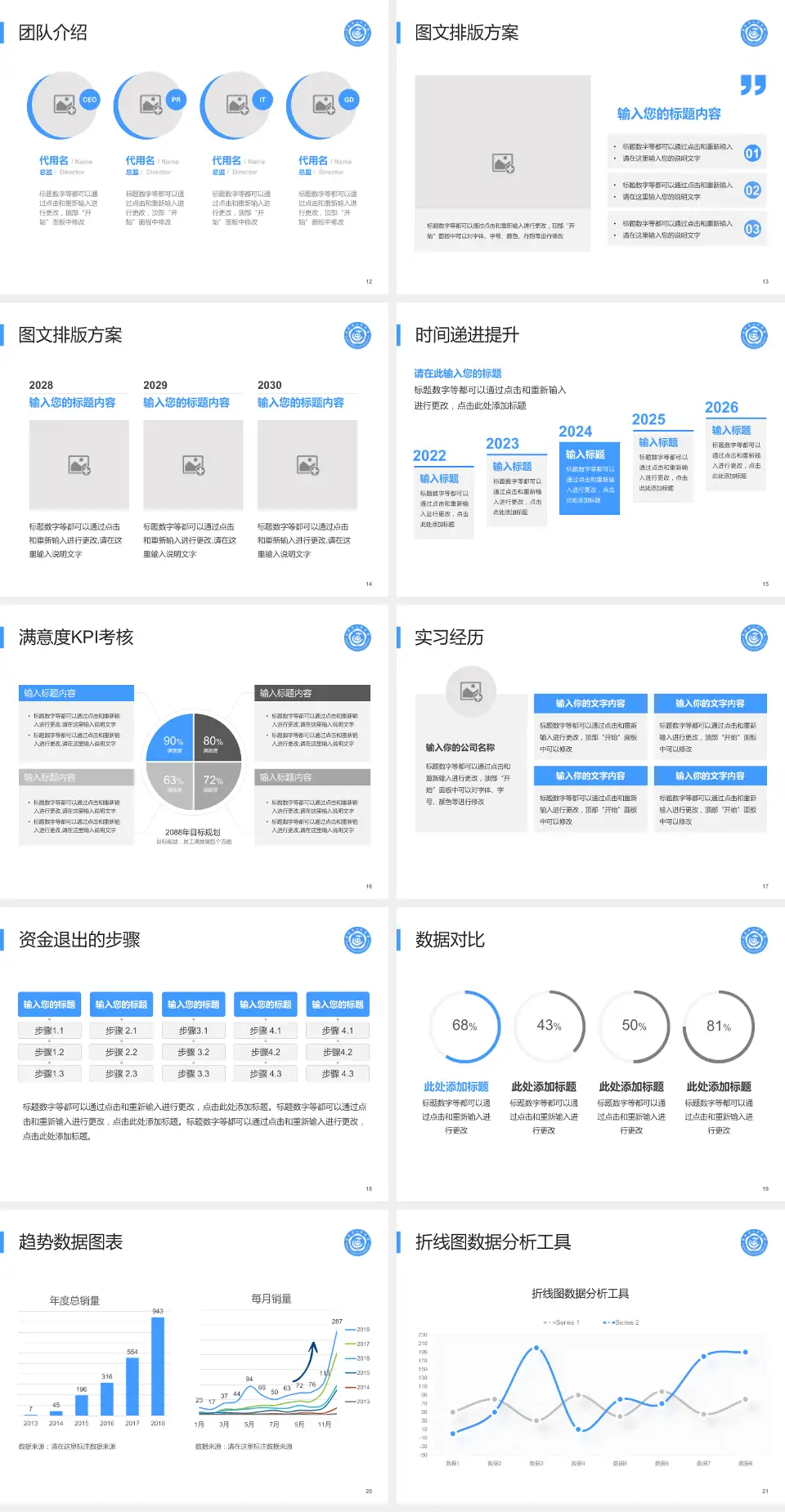 苍溪县人民医院培训与教育PPT模板4:3格式幻灯片预览图3