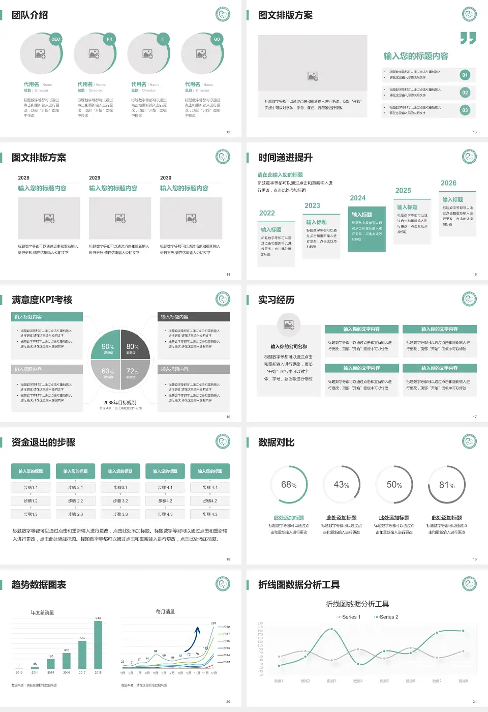 广汉市妇幼保健院培训与教育PPT模板16:9格式幻灯片预览图3