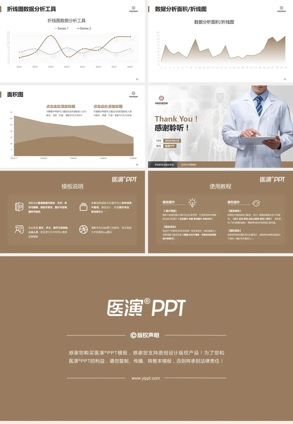 自贡市中医医院患者教育与指导PPT模板16:9格式幻灯片预览图7