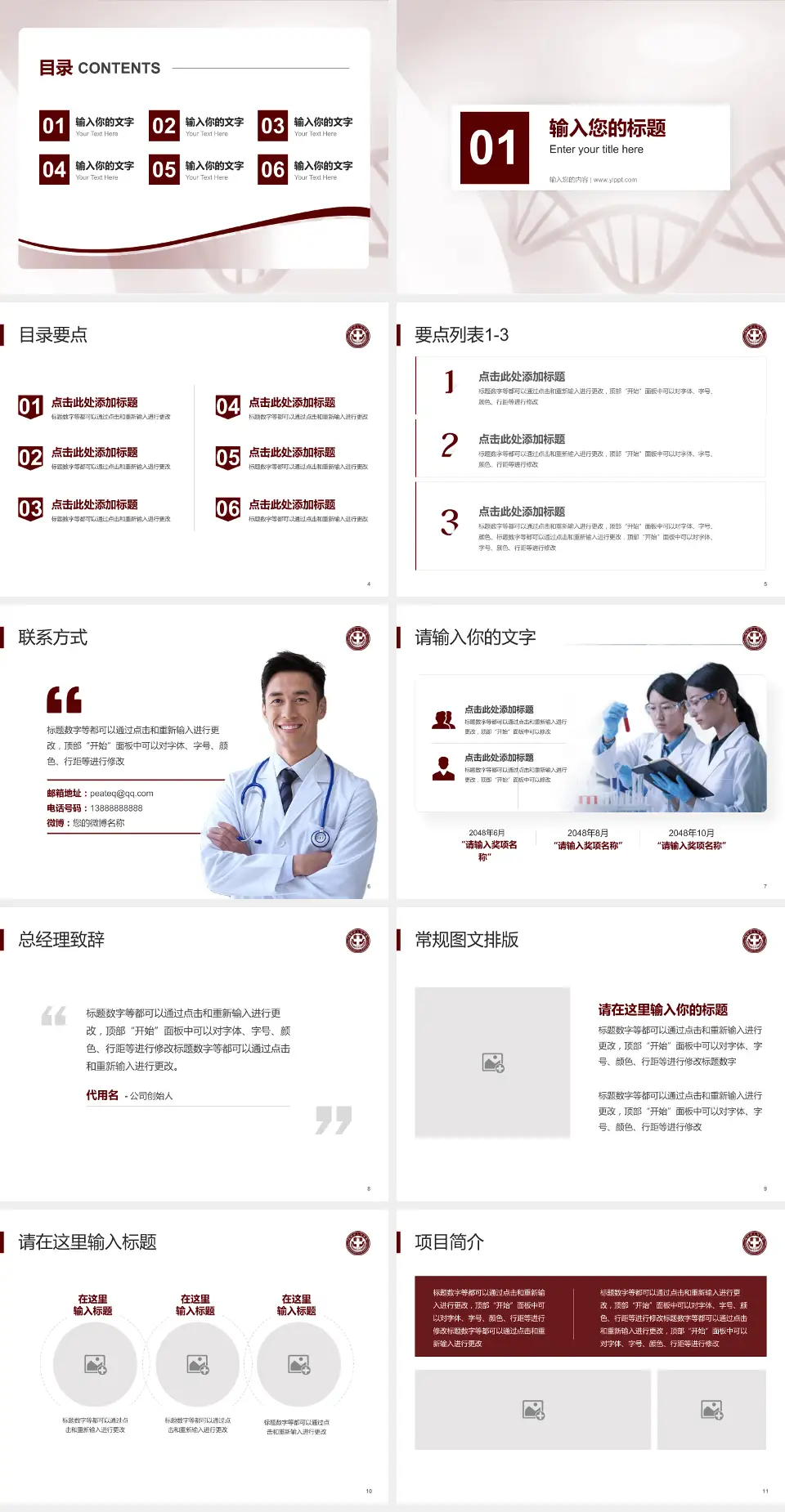 简阳市人民医院项目申请与汇报PPT模板4:3格式幻灯片预览图2