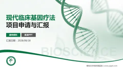 攀枝花学院附属医院项目申请与汇报PPT模板