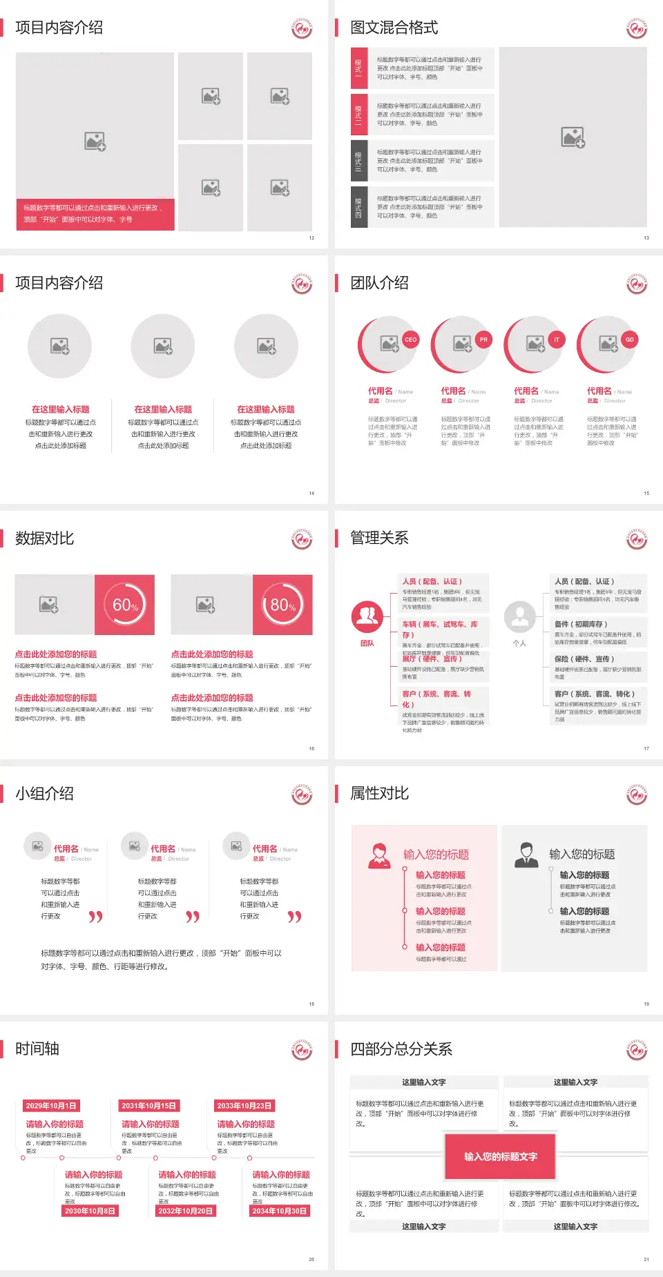 成都市双流区妇幼保健院科室介绍与推广PPT模板4:3格式幻灯片预览图3
