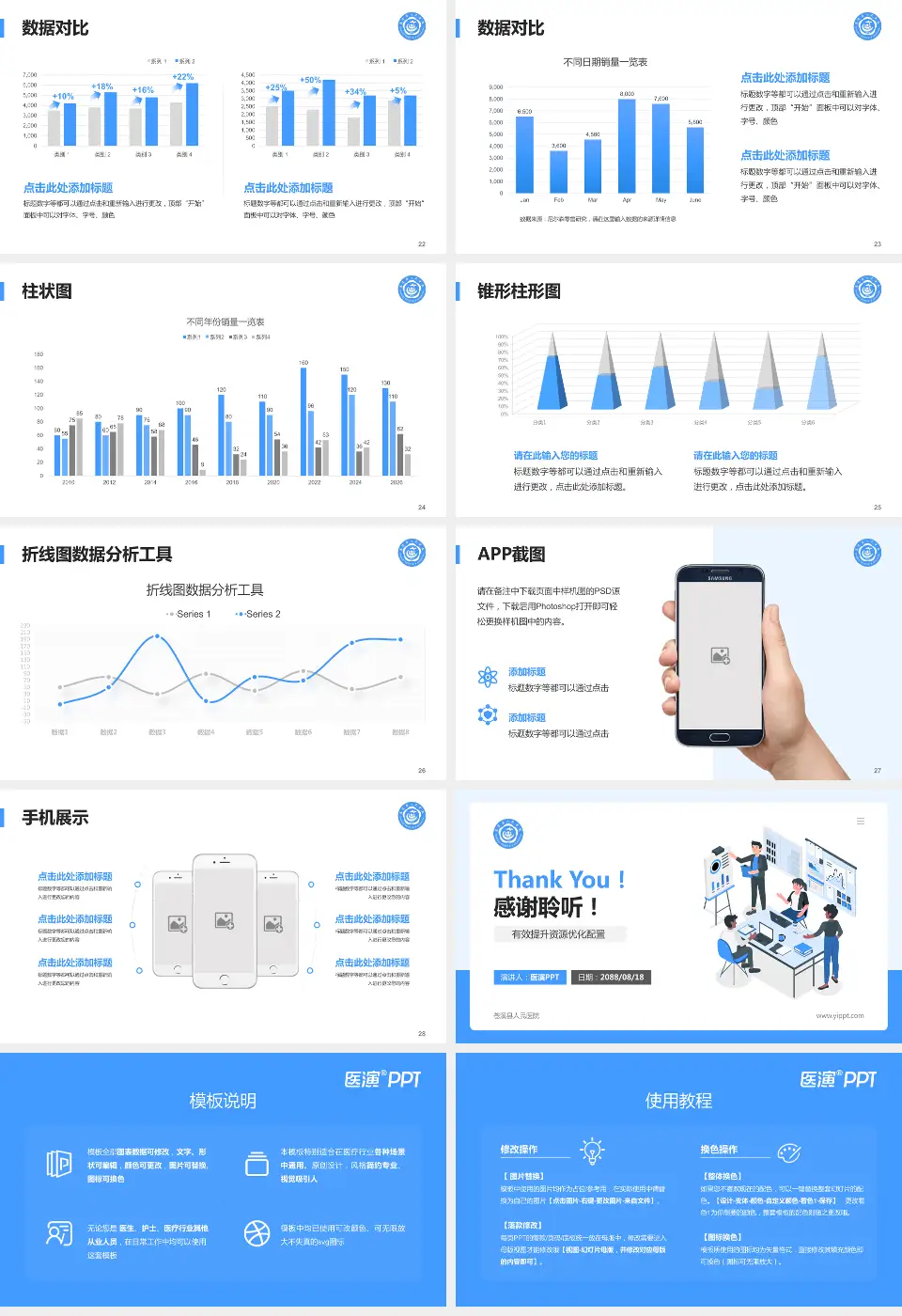 苍溪县人民医院财务与预算报告PPT模板16:9格式幻灯片预览图4