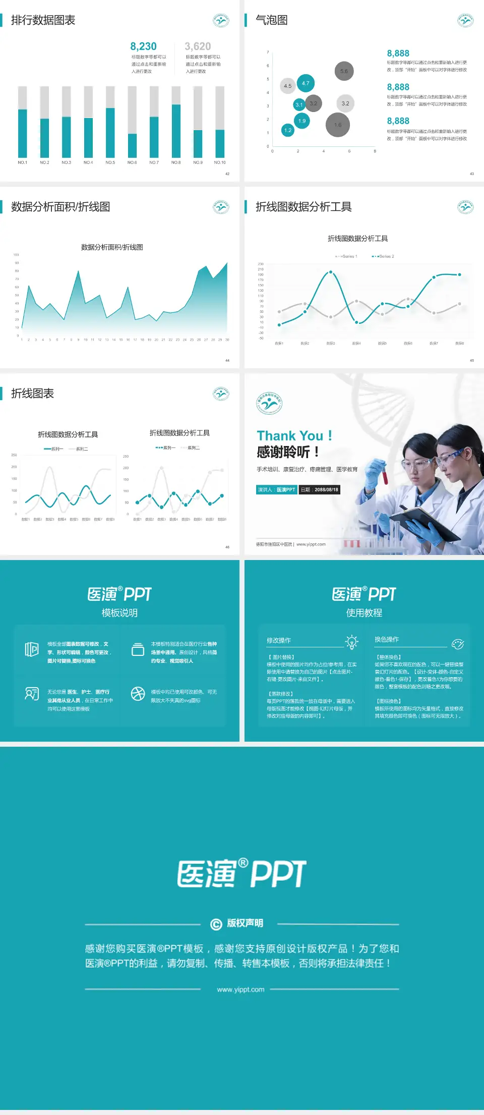 德阳市旌阳区中医院科研成果展示PPT模板4:3格式幻灯片预览图6