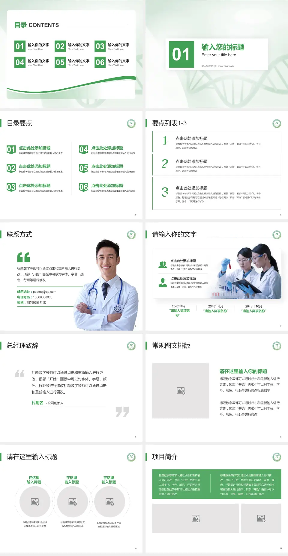 成都市新都区第二人民医院项目申请与汇报PPT模板4:3格式幻灯片预览图2