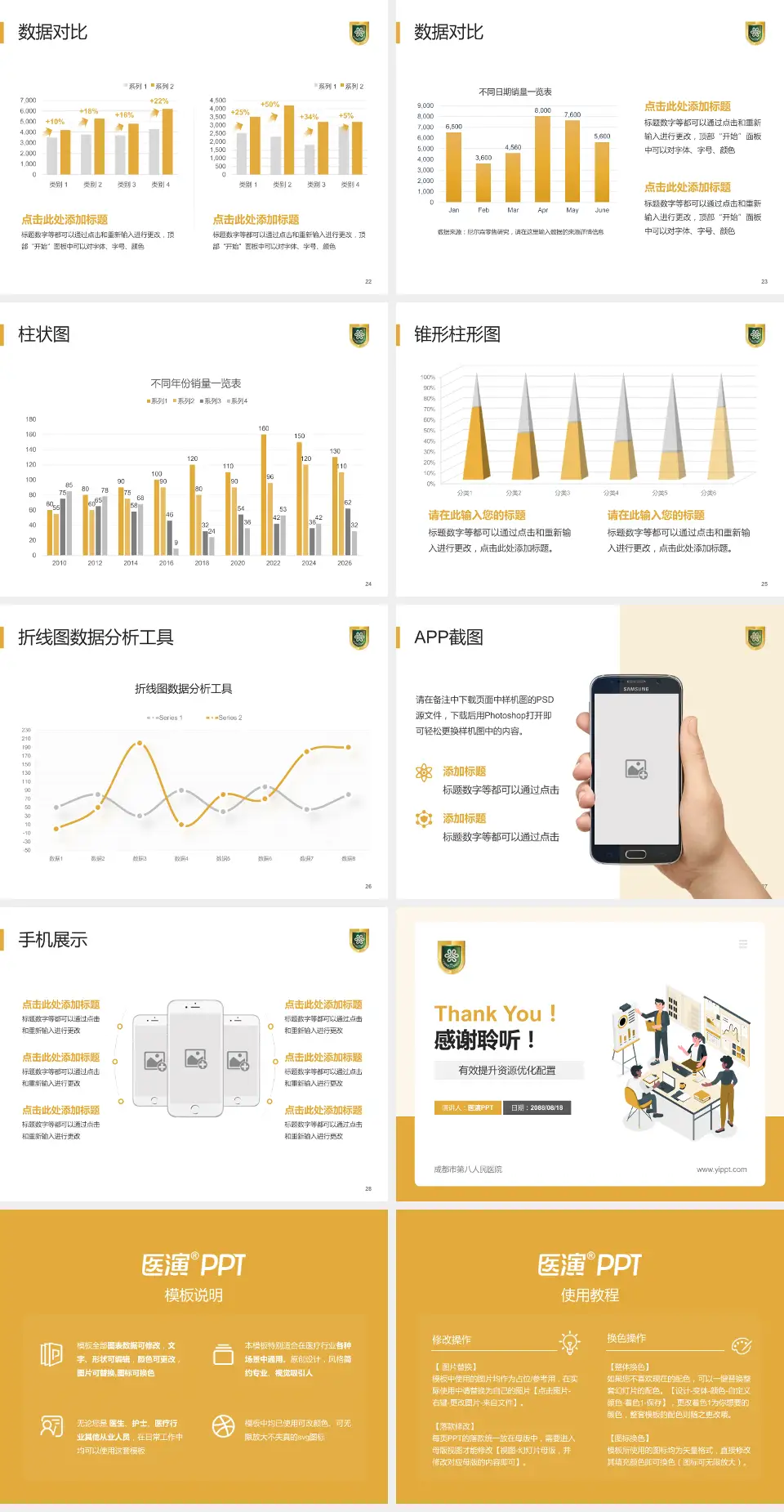 成都市第八人民医院财务与预算报告PPT模板4:3格式幻灯片预览图4