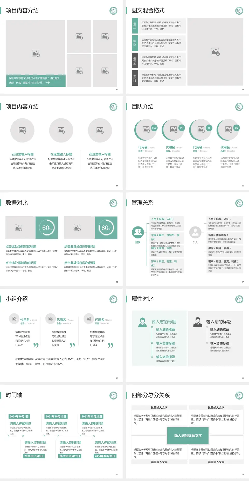 广汉市妇幼保健院科室介绍与推广PPT模板4:3格式幻灯片预览图3