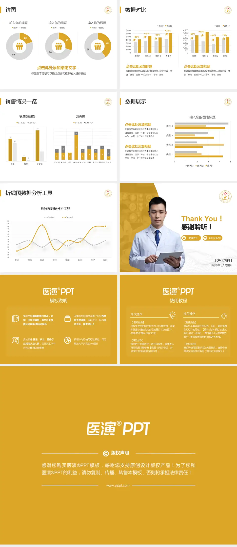 成都市第七人民医院病例分享与讨论PPT模板4:3格式幻灯片预览图4