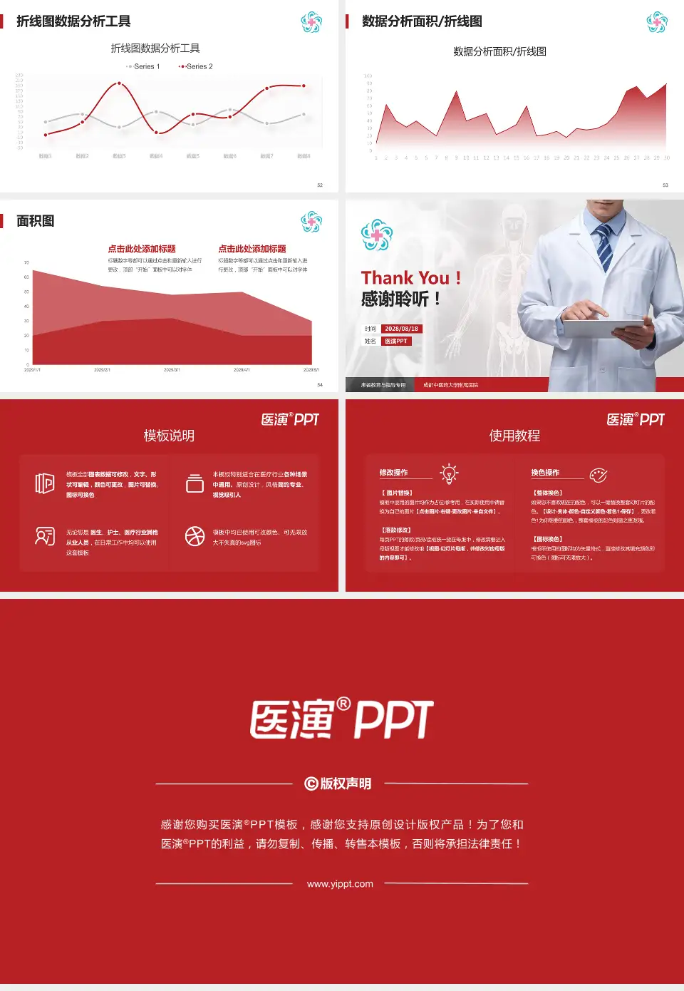 成都中医药大学附属医院患者教育与指导PPT模板16:9格式幻灯片预览图7