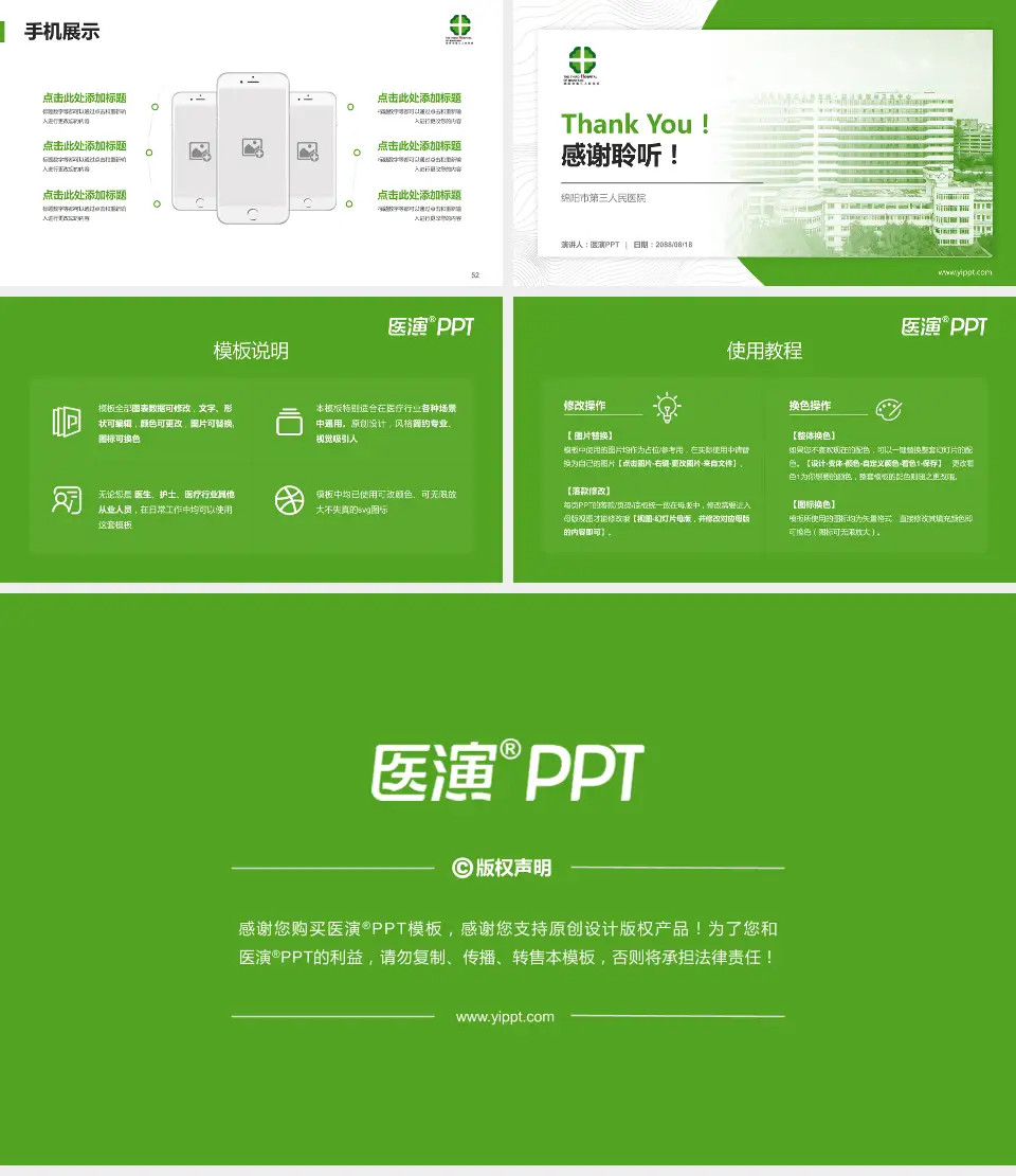 绵阳市第三人民医院医院管理报告PPT模板16:9格式幻灯片预览图7
