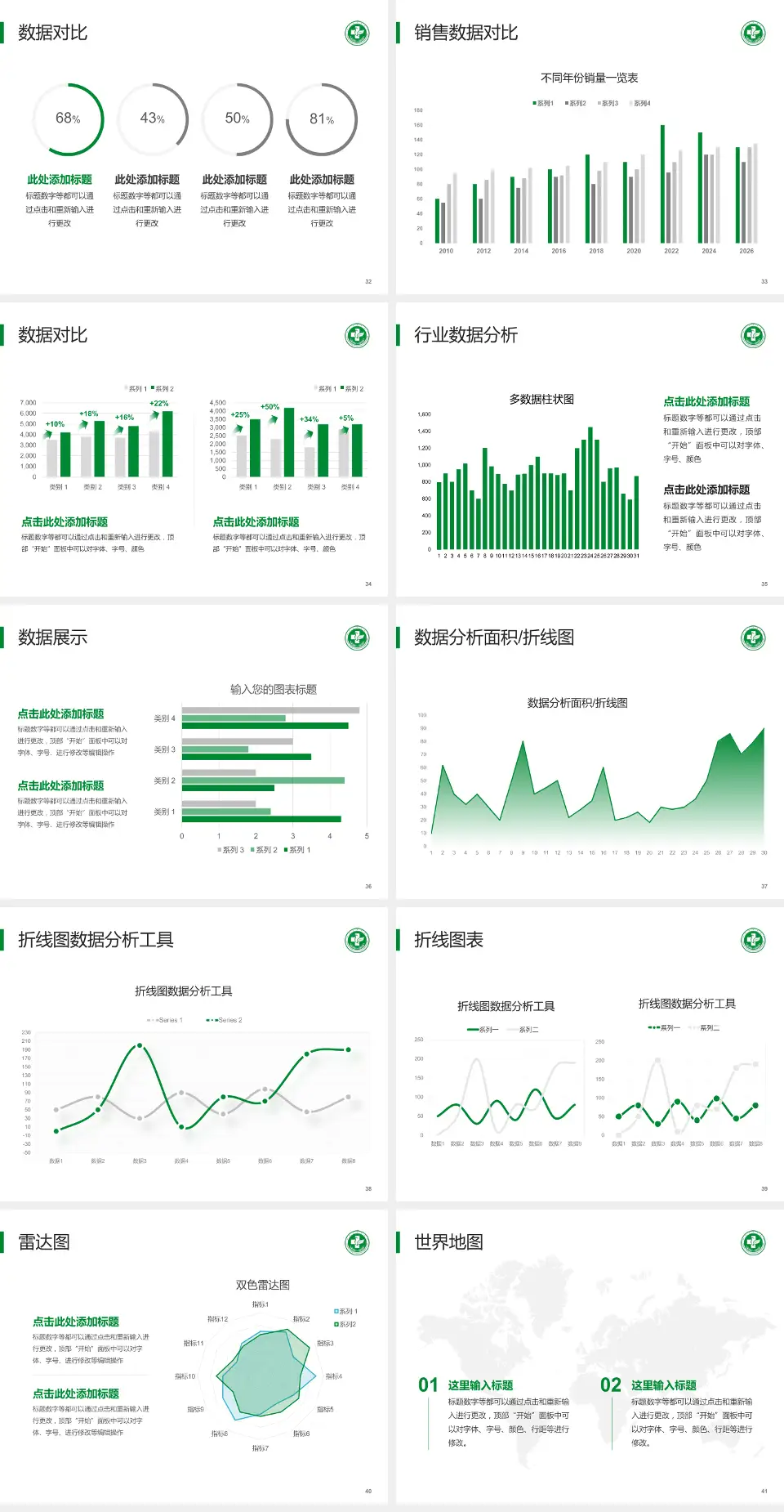 彭州市中医医院牡丹新城院区会议与研讨会PPT模板4:3格式幻灯片预览图5
