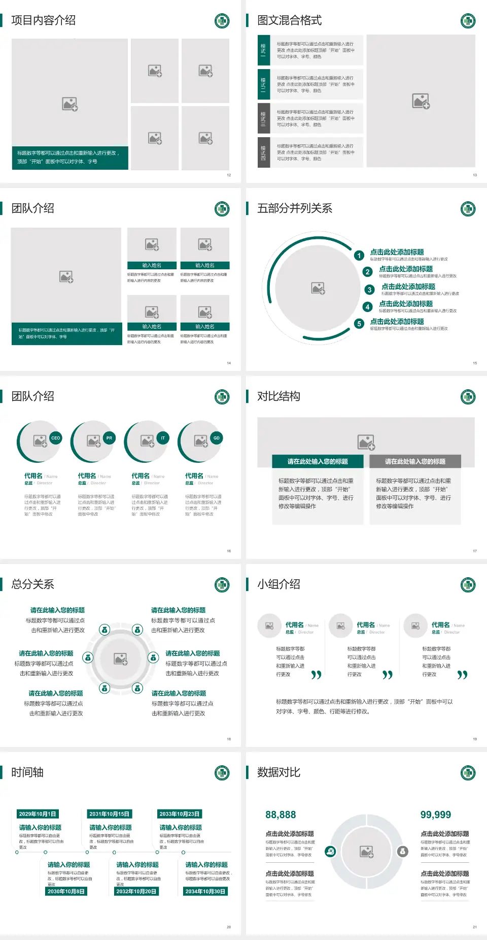 德阳市第二人民医院医疗知识普及PPT模板4:3格式幻灯片预览图3