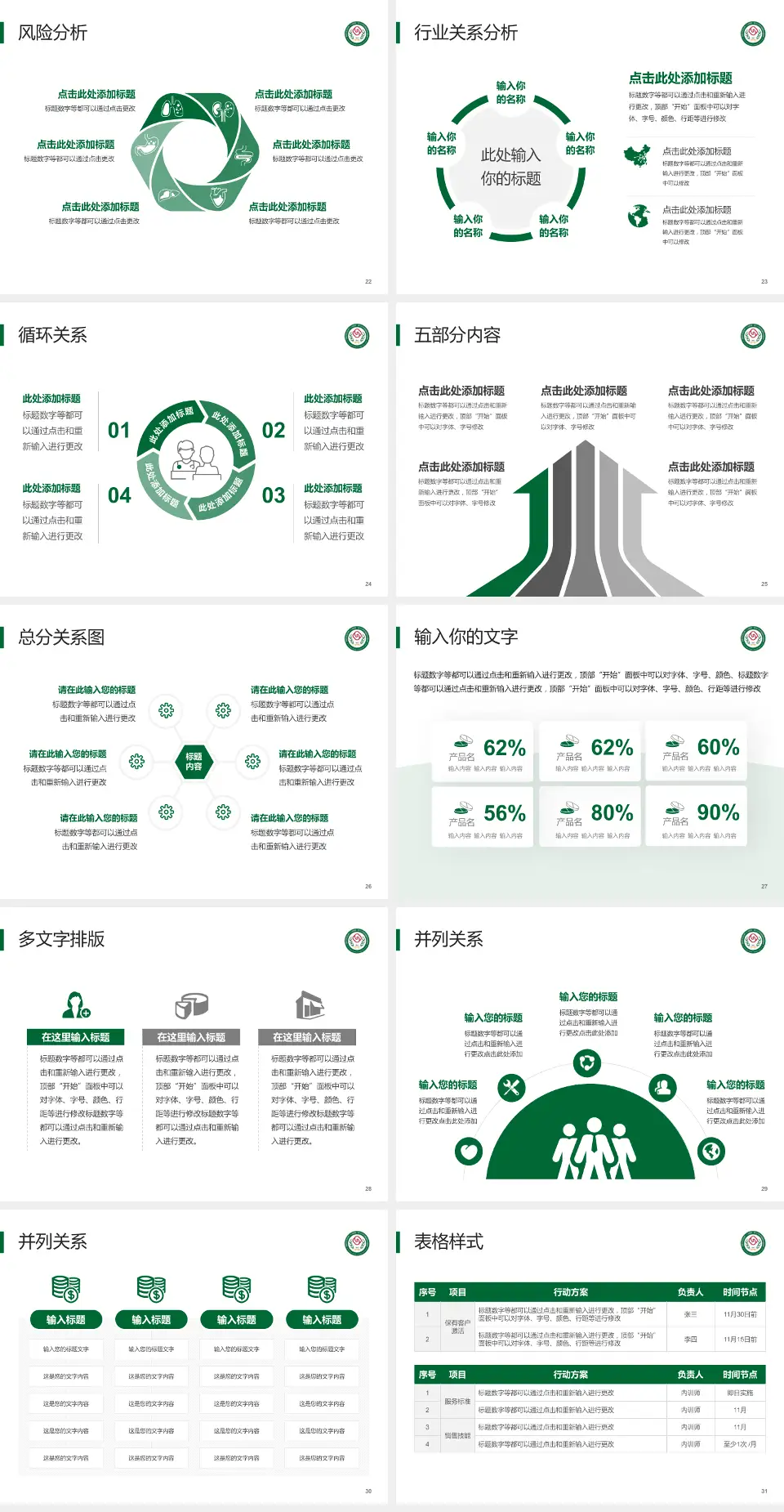 成都市双流区第一人民医院科室介绍与推广PPT模板4:3格式幻灯片预览图4