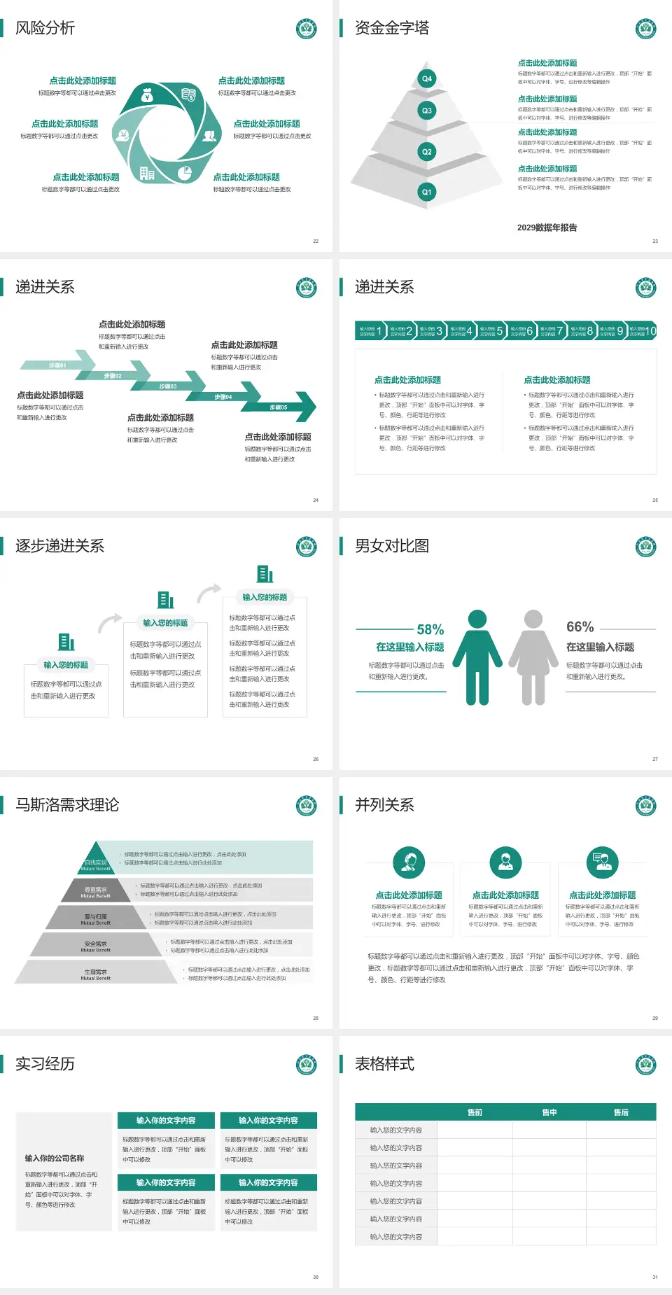 江油市中医医院项目申请与汇报PPT模板4:3格式幻灯片预览图4