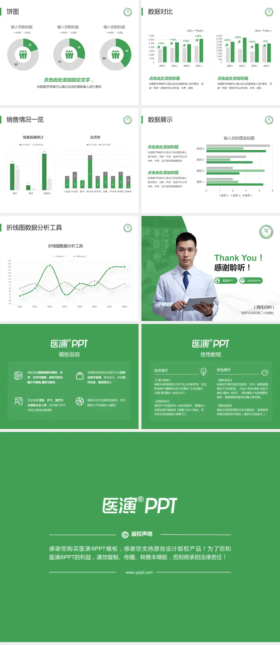 成都市新都区第二人民医院病例分享与讨论PPT模板4:3格式幻灯片预览图4