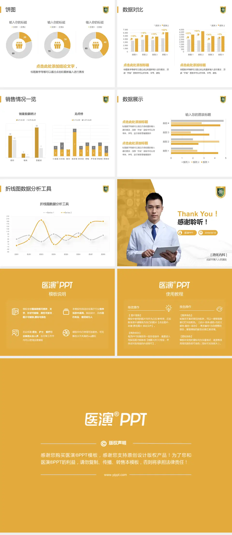 成都市第八人民医院病例分享与讨论PPT模板4:3格式幻灯片预览图4