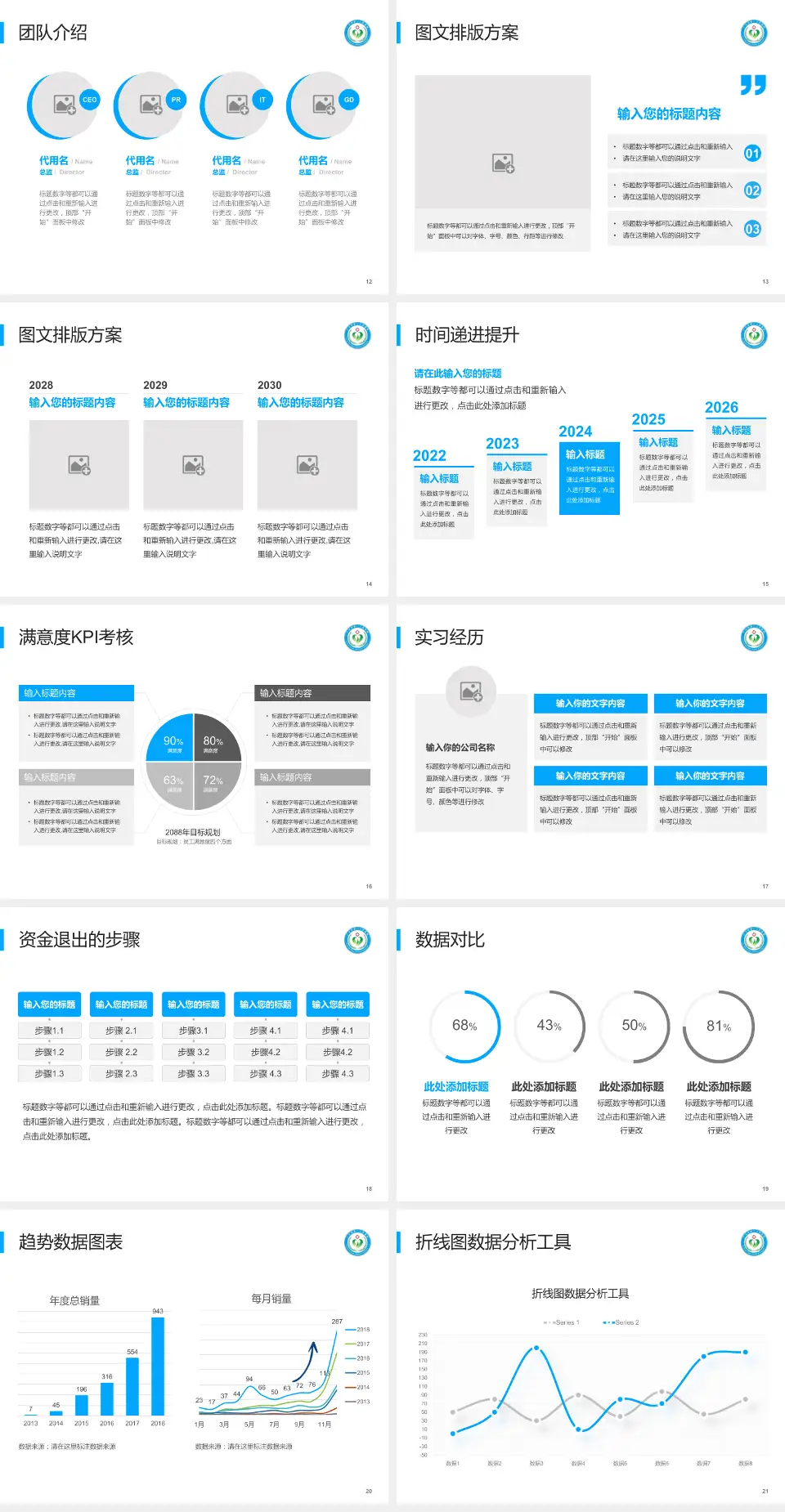 广元市第二人民医院培训与教育PPT模板4:3格式幻灯片预览图3