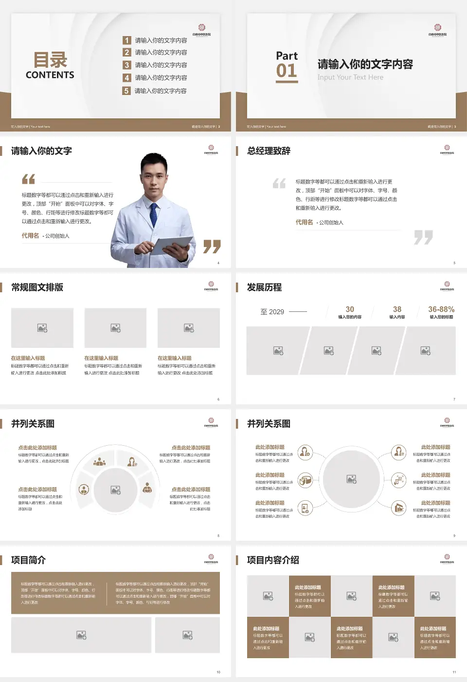 自贡市中医医院医院管理报告PPT模板16:9格式幻灯片预览图2