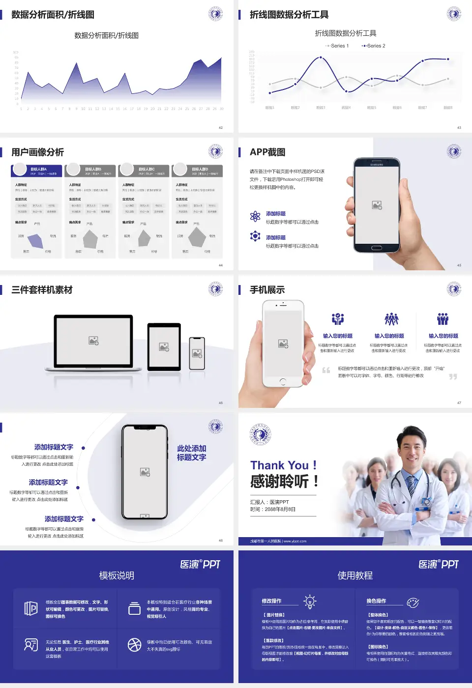 成都市第一人民医院科室介绍与推广PPT模板16:9格式幻灯片预览图6