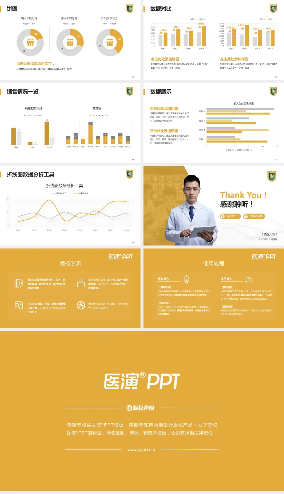 成都市第八人民医院病例分享与讨论PPT模板16:9格式幻灯片预览图4