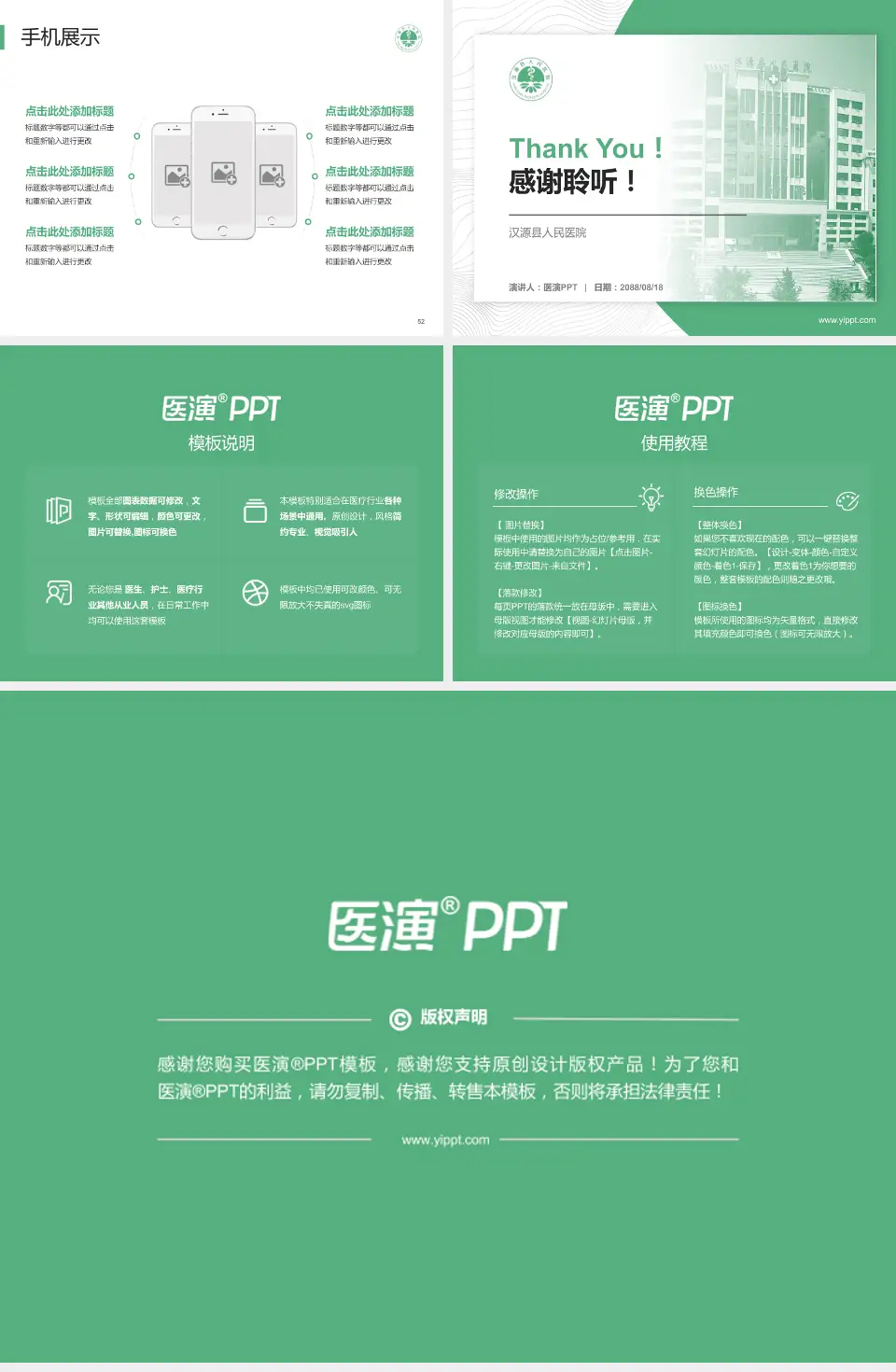 汉源县人民医院医院管理报告PPT模板4:3格式幻灯片预览图7