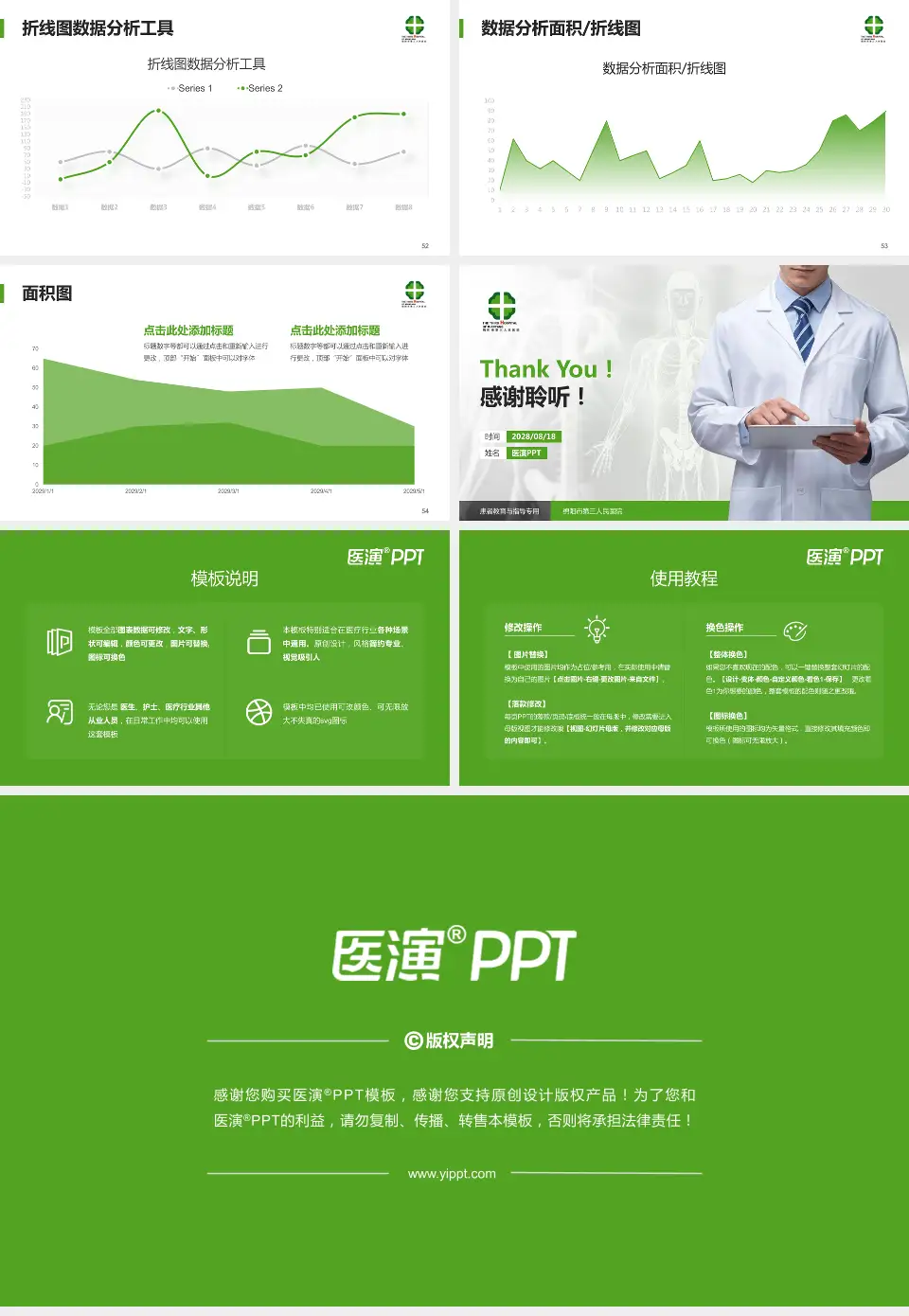 绵阳市第三人民医院患者教育与指导PPT模板16:9格式幻灯片预览图7