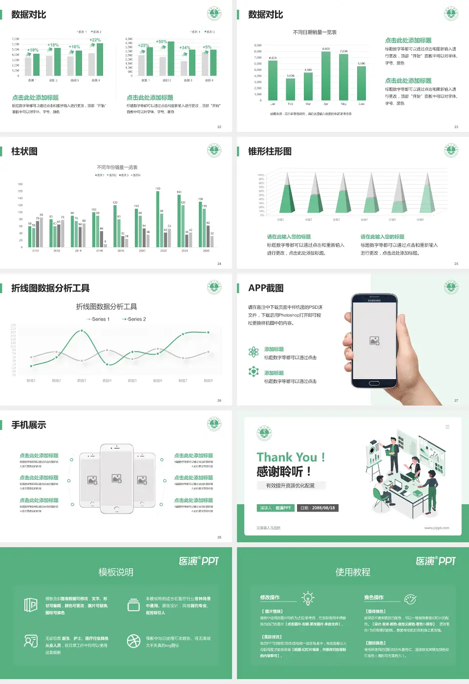 汉源县人民医院财务与预算报告PPT模板16:9格式幻灯片预览图4